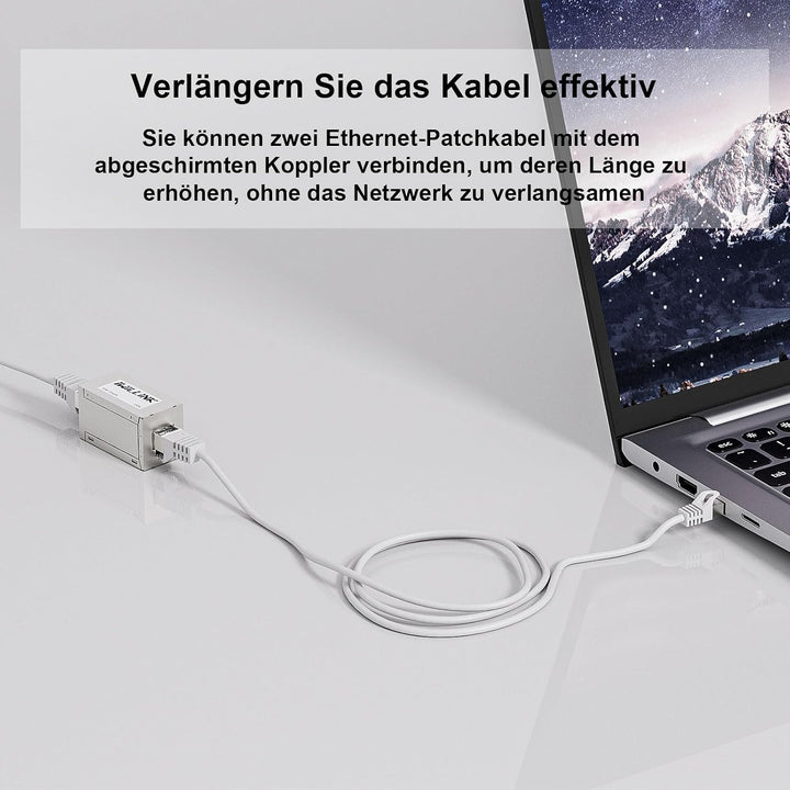 iwillink RJ45 Crimpzange Set mit 20 x Cat 7 Stecker | 1x Abisolierzange, 1x RJ45 Cat7 Kupplung,1x RJ