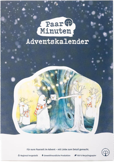 PaarMinuten Adventskalender 2024 – neu von Paarzeit. 24 Erlebnisse, echte Verbundheit für Paare, pas