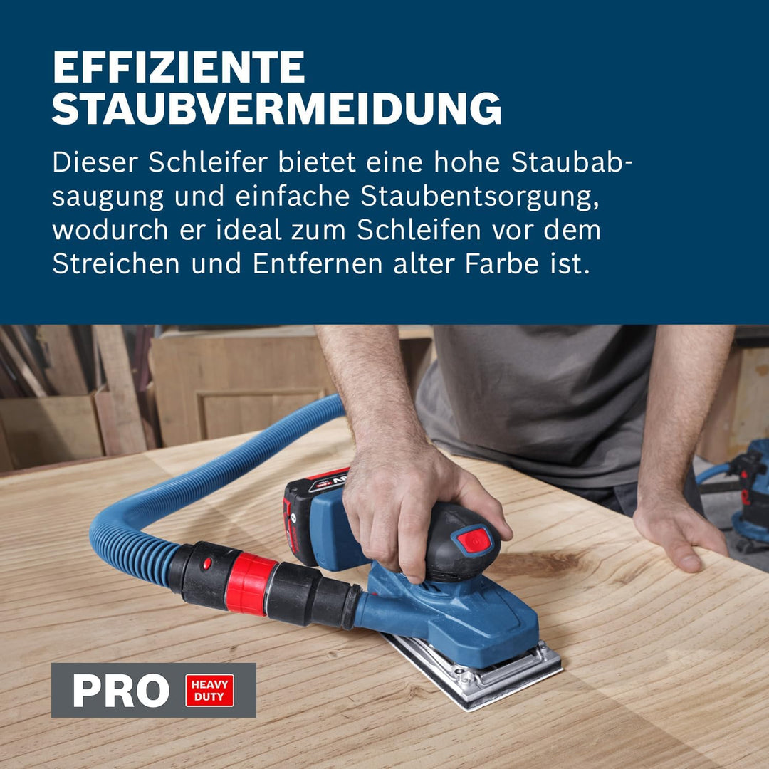 Bosch PRO 18V System Akku-Exzenterschleifer GSS18V-18 (inkl. Staubbeutel, Schleifblatt) Ohne Akku/La