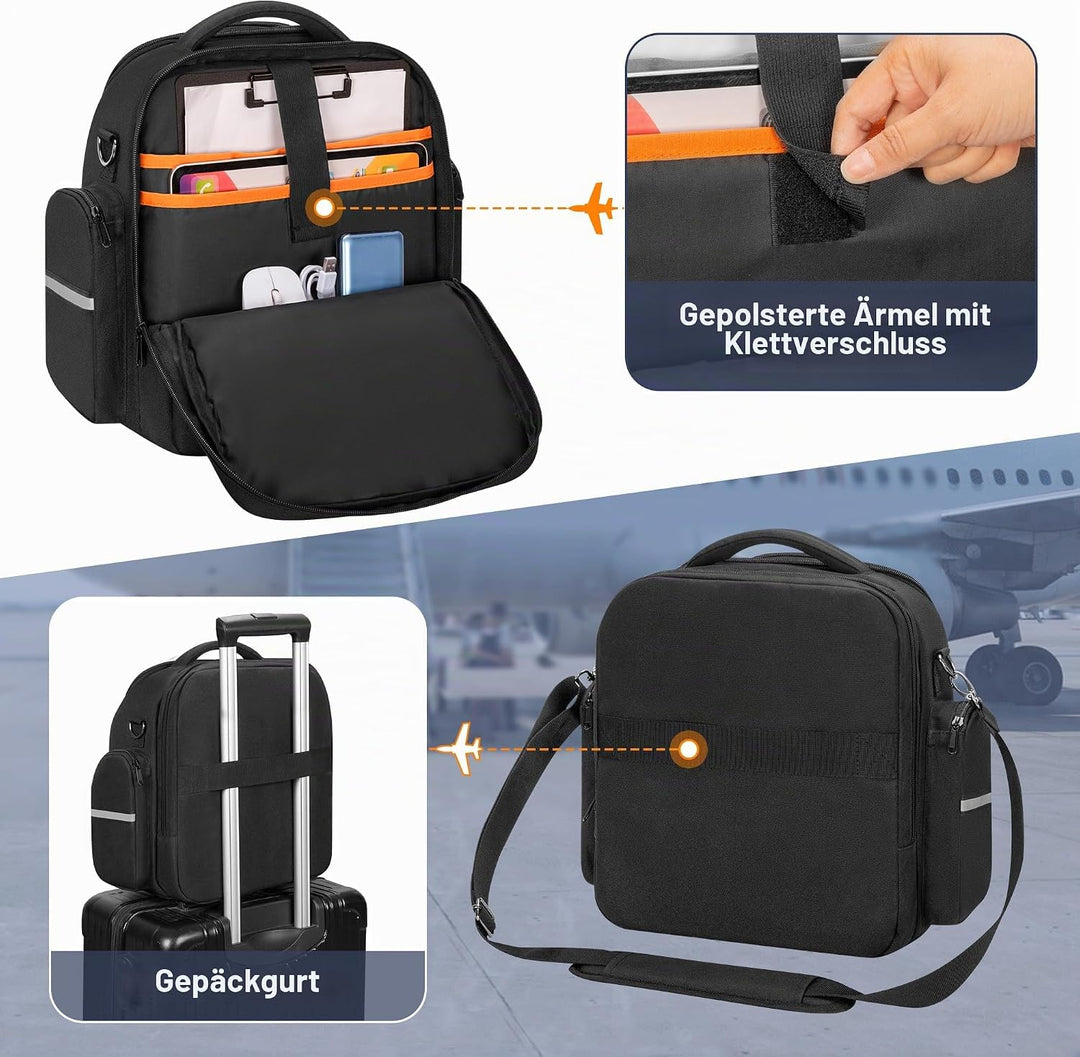 Damero Pilotenkoffer für Kopfhörer, Kopfhörer Tasche für Flieger, Grossraum-kopfhörer Case für Pilot