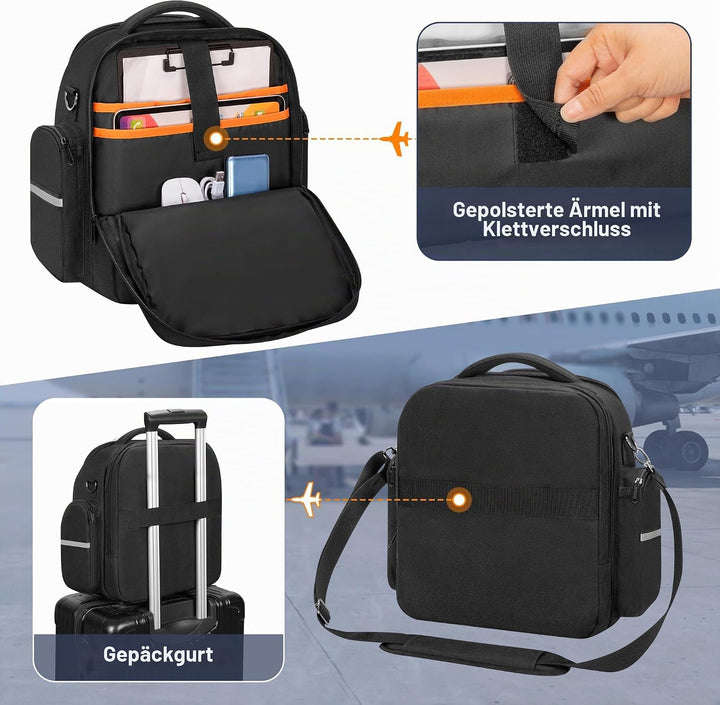 Damero Pilotenkoffer für Kopfhörer, Kopfhörer Tasche für Flieger, Grossraum-kopfhörer Case für Pilot
