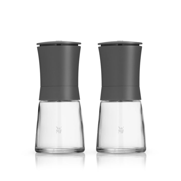 WMF Trend Mühlenset 2tlg, Salz- und Pfeffermühle unbefüllt, Glasbehälter, Keramikmahlwerk, Mühle für