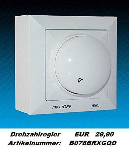 Uzman-Versand 160mm Wandventilator mit Klappe Fenstergebläse Fenster Tür Decke Lüfter Wandlüfter mit