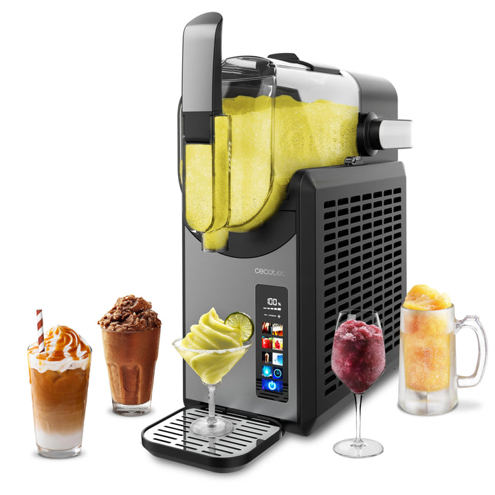 Cecotec Slush-Eis Maschine 2,6 L Twist&Ice 2600, Getränke fertig in 15-60 Minuten, Touch-Steuerung,