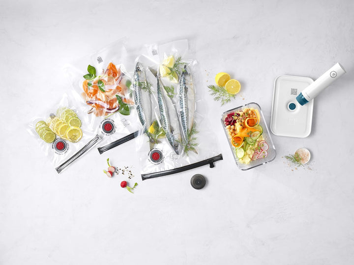 ZWILLING FRESH & SAVE Vakuum Starter-Set, Glas, 7-teilig, La Mer Glas, Glas, Single, 7tlg.