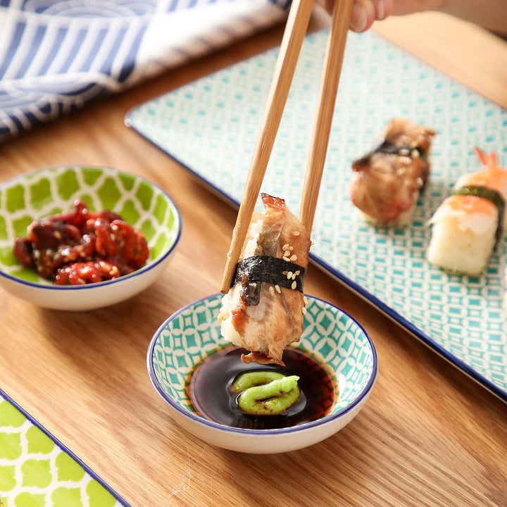 vancasso Sushi Set porzellan, MACARON japanische Ess Service, 6-teilig Geschirr-Set für 2 Personen M