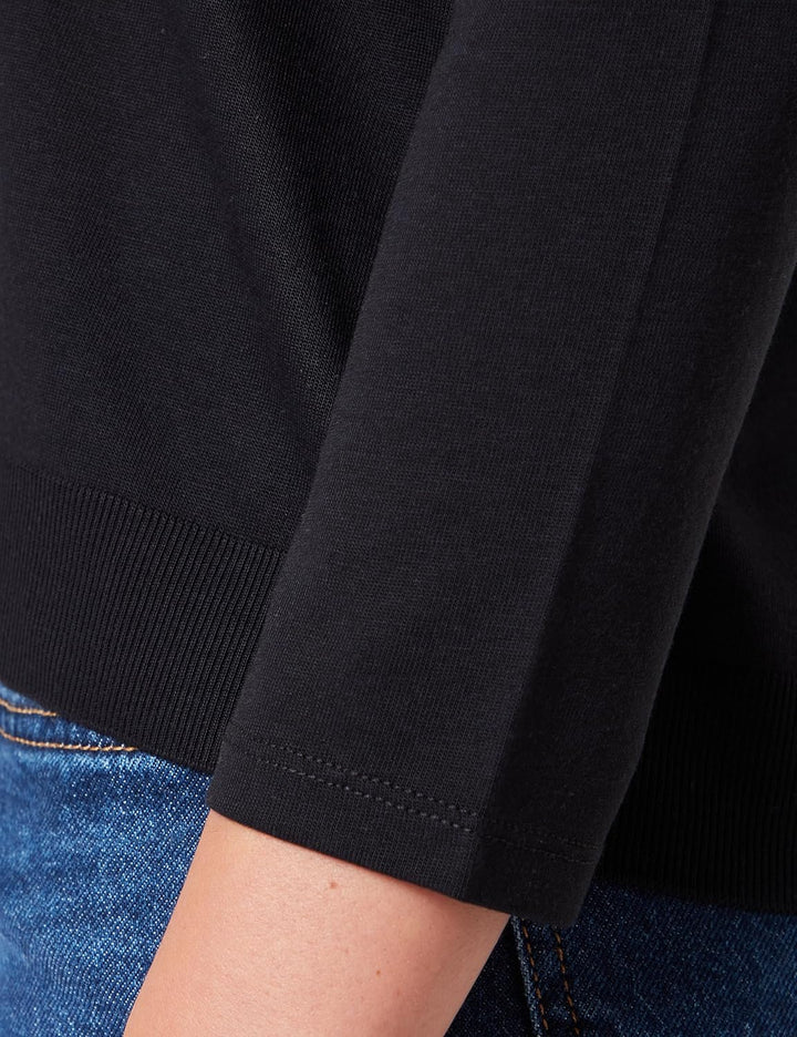 Comma Damen T-Shirt 42 9999 Schwarz, 42 9999 Schwarz