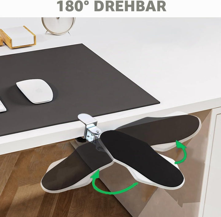 Ergonomische Armlehnenstütze Handgelenkauflage, 180° Drehbare Handgelenkstütze Armlehne, Verstellbar