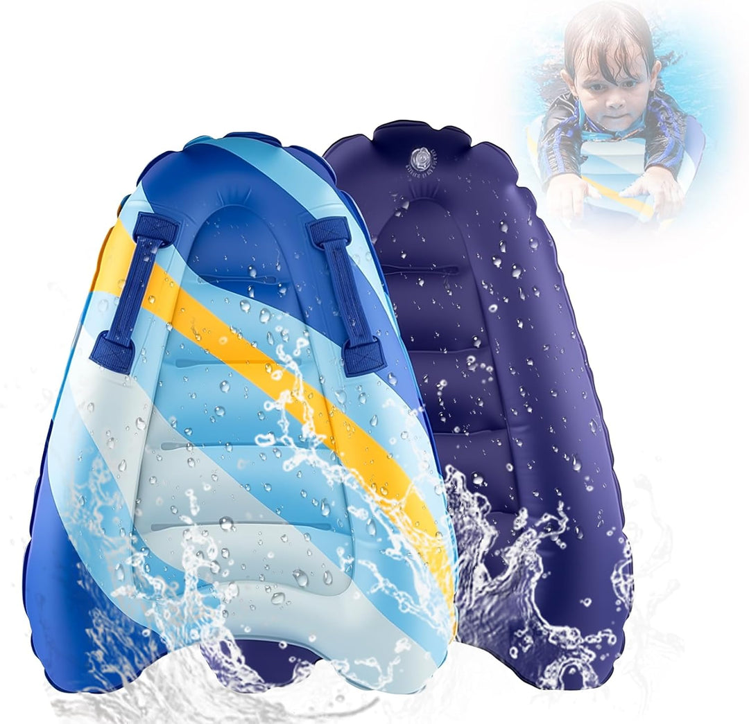 Aufblasbares Bodyboard Kinder, Shyllin Tragbares Aufblasbares Surfbrett mit Griffen, Lernen Hilfsmat