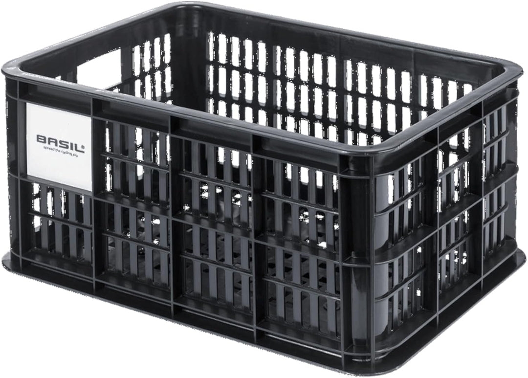 Basil B.V. Unisex – Erwachsene Crate L MIK Fahrradkaste, Schwarz, 40.4x29.8x22.6cm