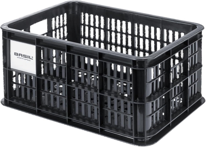 Basil B.V. Unisex – Erwachsene Crate L MIK Fahrradkaste, Schwarz, 40.4x29.8x22.6cm