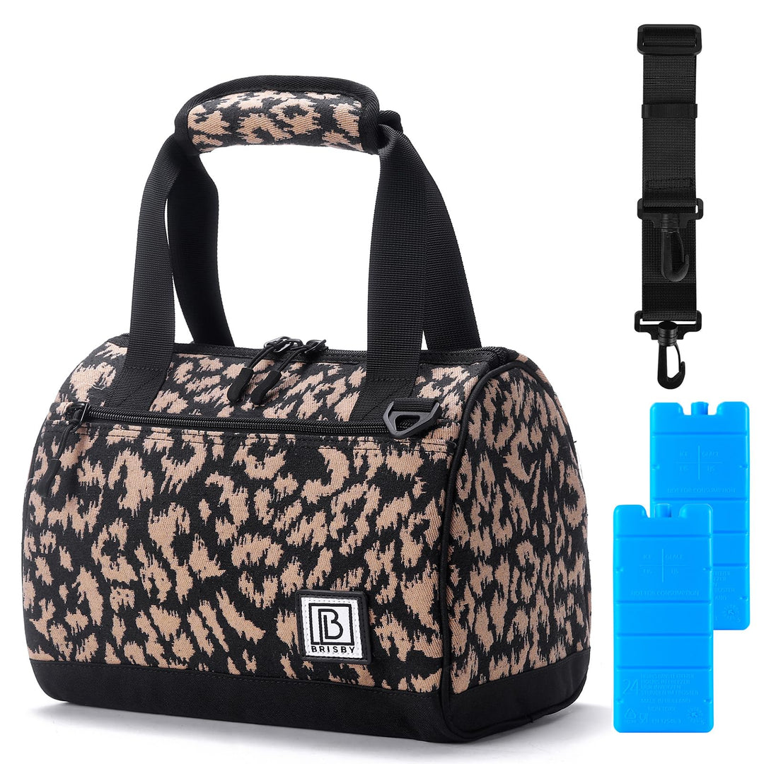 Brisby Kühltasche - 10L, Lunchtasche Damen, Vierschicht isolierte Kühltasche mit Kühlelemente, viels