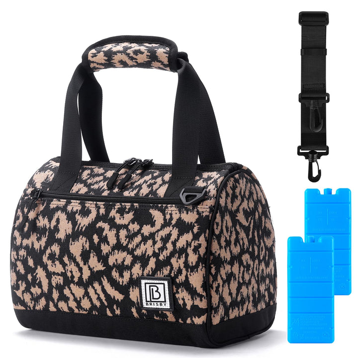 Brisby Kühltasche - 10L, Lunchtasche Damen, Vierschicht isolierte Kühltasche mit Kühlelemente, viels