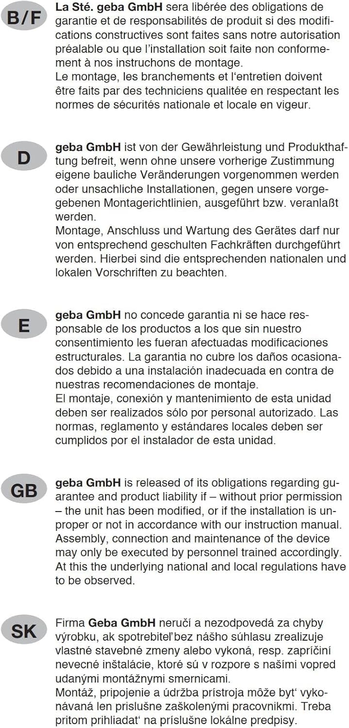 Geba Öffnerkontakt hoch/runter Aufputz + Unterputz möglich Profilhalbzylinder (nicht austauschbar) A