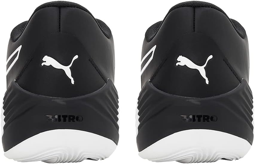 PUMA Unisex Fusion Nitro Team Basketballschuh, 42.5 EU Puma Black Puma White