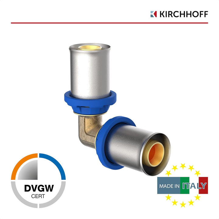 KIRCHHOFF | MSVR Rohr | 5er Set | Pressfitting 20 mm | Aluverbundrohr | für Heizung | Fussbodenheizu