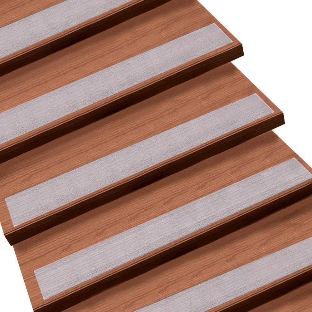 Queta Antirutschstreifen Treppe Set Rutschfest Stufenmatten Transparent Rutsch Streifen Treppenstufe