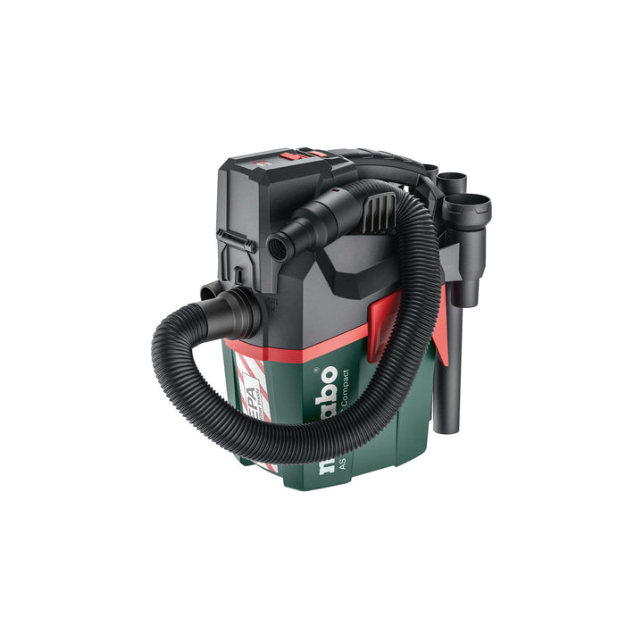 Metabo AS 18 HEPA PC Compact Akku-Sauger 18V - Karton- mit manueller Filterreinigung und HEPA Filter