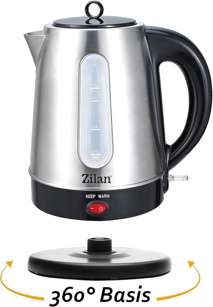 Teekocher | 100% BPA-Frei | 2200 Watt | Überhitzungsschutz | Kalkfilter | Sicherheitsglas | Teemasch