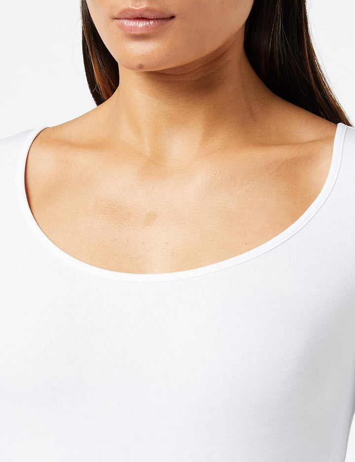 VERO MODA Damen Vmmaxi My Ls Soft Uneck Ga Noos Langarmshirts L Weiss (Bright White Bright White), L