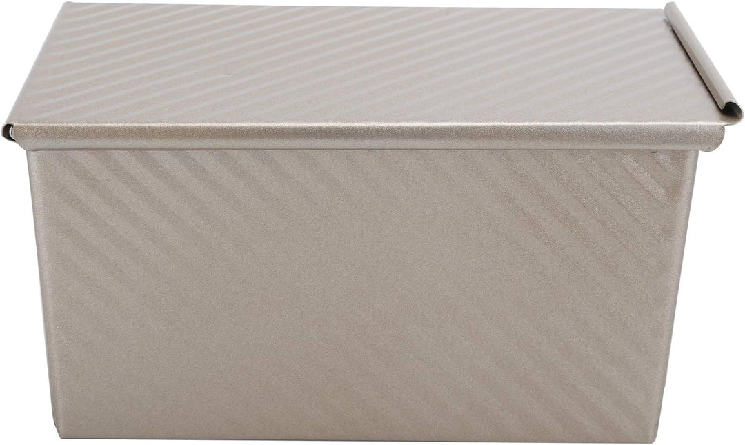Shanrya Backform, hohe Wärmeleitfähigkeit Haushaltsbrotform, Antihaft mit Abdeckung Aluminiumlegieru