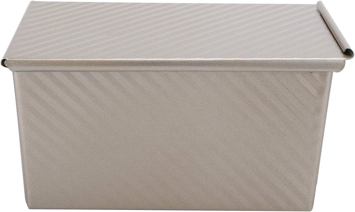 Shanrya Backform, hohe Wärmeleitfähigkeit Haushaltsbrotform, Antihaft mit Abdeckung Aluminiumlegieru
