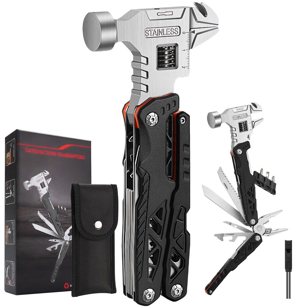 Multitool Camping 18 in 1(Schraubenschlüssel Schwarz), Schraubenschlüssel Schwarz