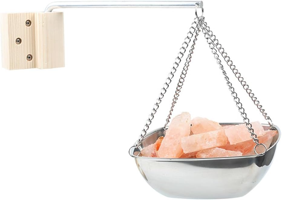 Sauna-Aromaschale, Edelstahl-Sauna-Aromaschale für ätherische Öle Wandhalterung mit verstellbarem Sc