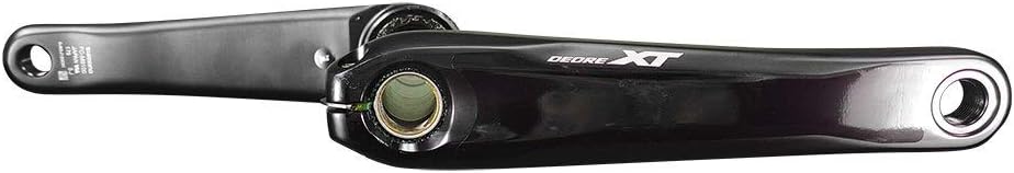 Shimano Unisex – Erwachsene Deore XT Kurbelarmsatz, schwarz, 180 mm