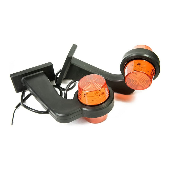 Web Truck 2 x LED Gummi Begrenzungsleuchte Seitenleuchte 12V 24V mit Old School Style Positionsleuch