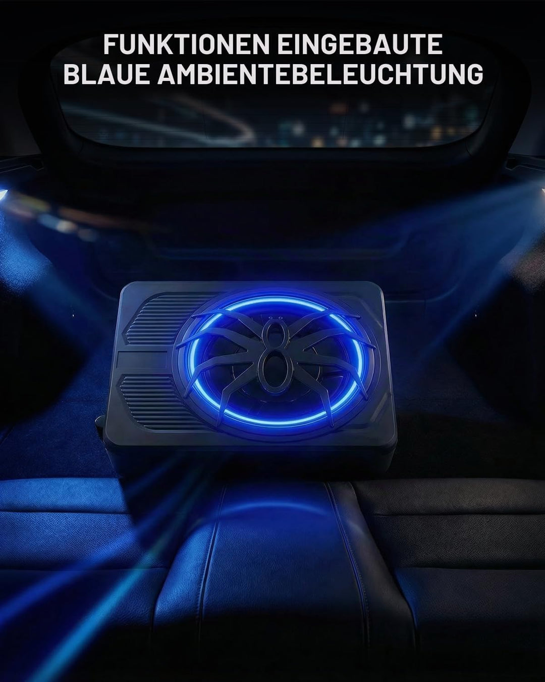 Aktiver Subwoofer für Fahrzeuge, für die Platzierung Unter dem Sitz Konzipiert, 1000 W Maximale Leis