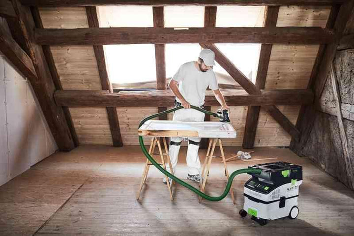 Festool Akku-Absaugmobil CTLC MIDI I-Basic CLEANTEC (mit Hauptfilter, SELFCLEAN Filtersack, Saugschl
