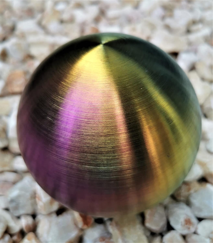 Dekokugel aus Edelstahl 40 cm Edelstahl Rainbow matt gebürstet Dekorationskugel Edelstahlkugel