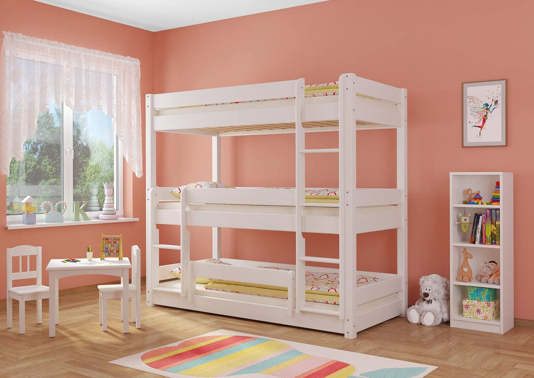 Kindersicherung für Bettseiten mit 28 MaterialstärkeKiefer weiss, Kiefer weiss