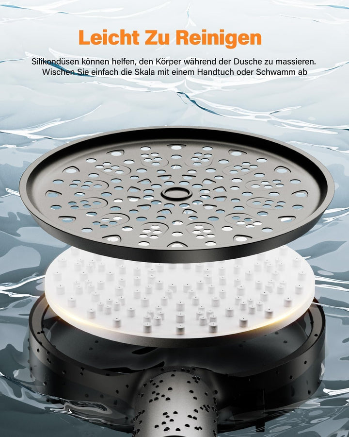 Cobbe Filter Duschkopf mit Schlauch, Hochdruck Handbrause mit 20-stufiger Filtration, Duschkopf Wass