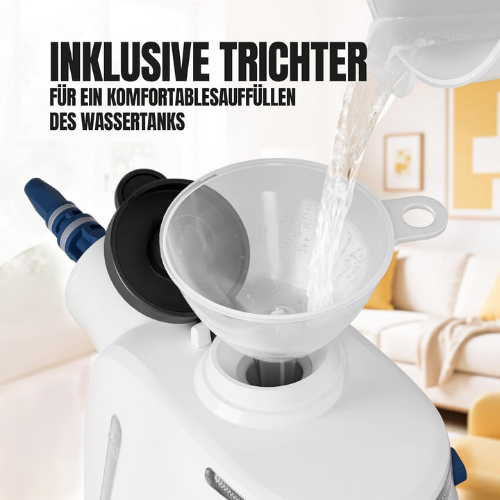 HEINRICHS Dampfreiniger, Handdampfreiniger für zuhause, Steam Cleaner, kurze Aufheizzeit 30 Sek., 55