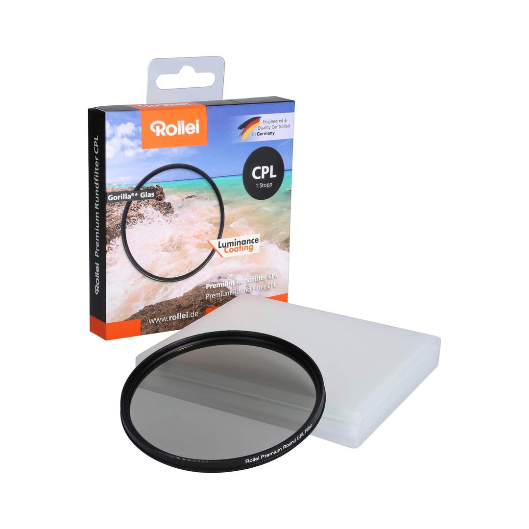Rollei Premium Rundfilter CPL 52 mm (1 Stopp) - Polarisationsfilter (Polfilter) mit Aluminium-Ring a