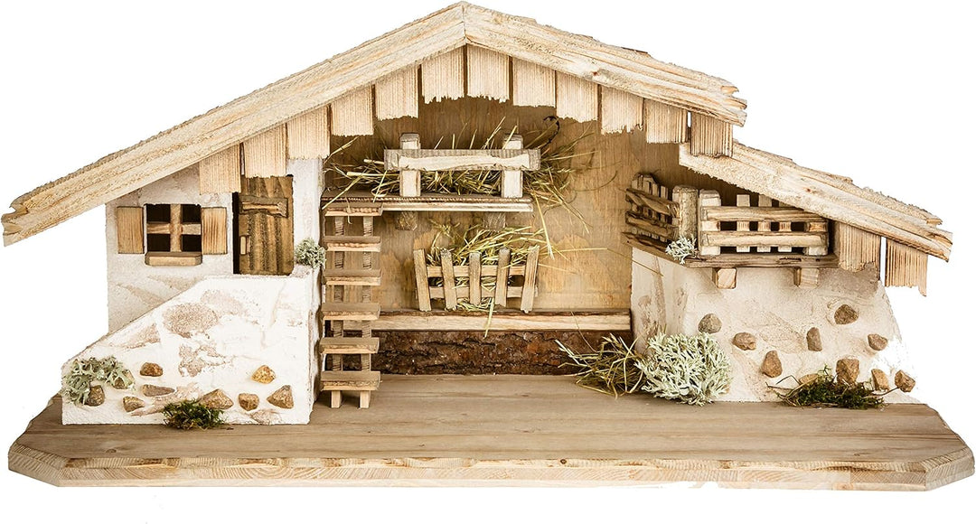 Holz und Gartentrends Weihnachtskrippe Krippe Krippenstall Weihnachten Weihnachtskrippen Tischkrippe