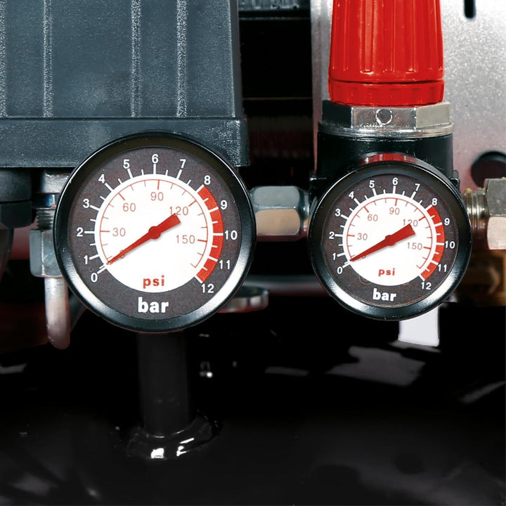 Einhell Kompressor TE-AC 24 Silent (leiser Kompressor, 750 W, max. 8 bar, öl- und servicefreier Moto