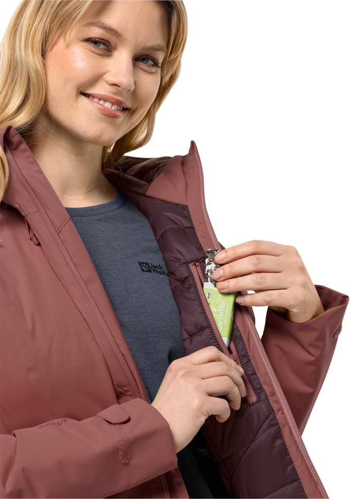 Jack Wolfskin Damen Wisper Ins Jkt W Jacket (1er Pack) S apple butter, S apple butter