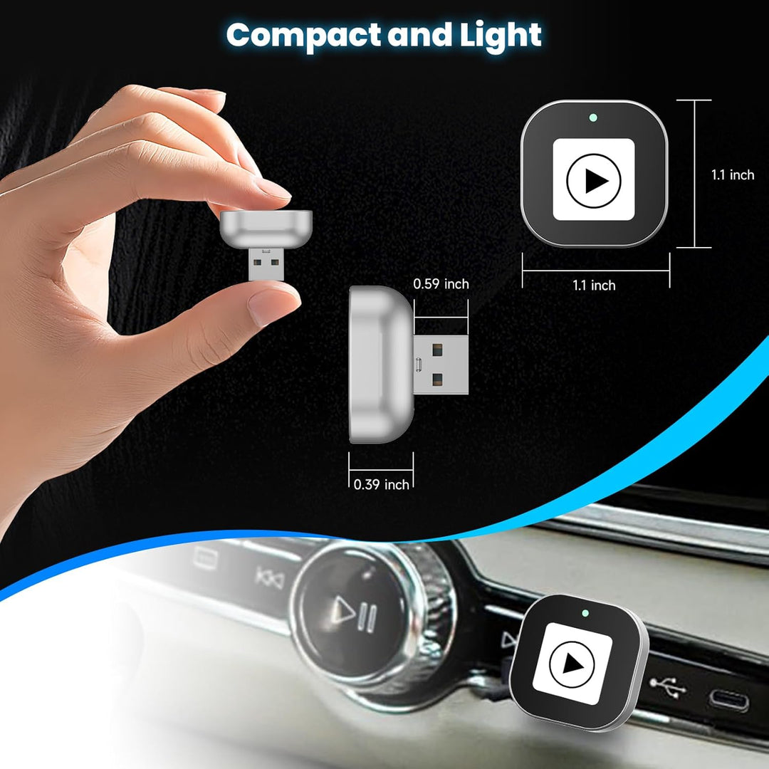 Spedal Wireless Carplay Adapter, 2 in 1 Android Auto Carplay Wireless Adapter Plug und Play, wandelt