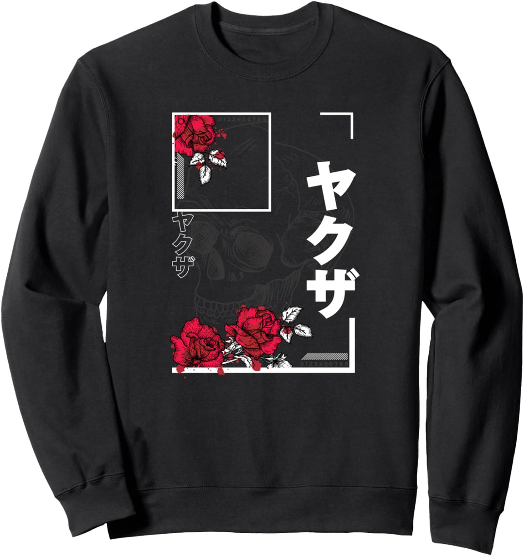 Aesthetic Grunge J Goth Japan Soft Grunge Totenkopf Schädel Sweatshirt