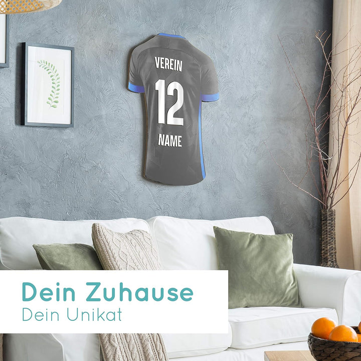 Elbeffekt Trikotlampe für Paderborn Fans aus Holz - personalisierbares Geschenk - schenke Dein indiv