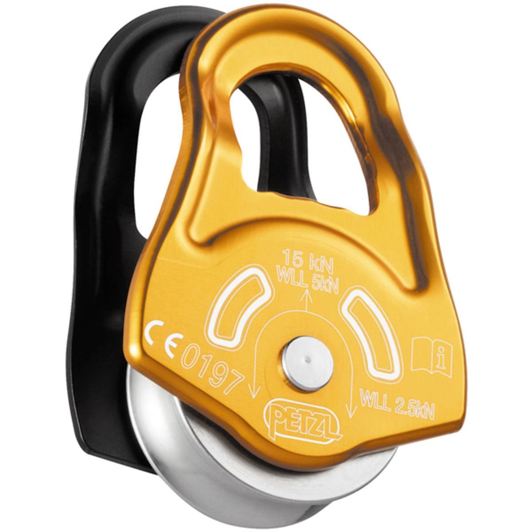 PETZL Erwachsene Rolle Partner Verticality, Mehrfarbig (gelb/schwarz), One Size, P52A