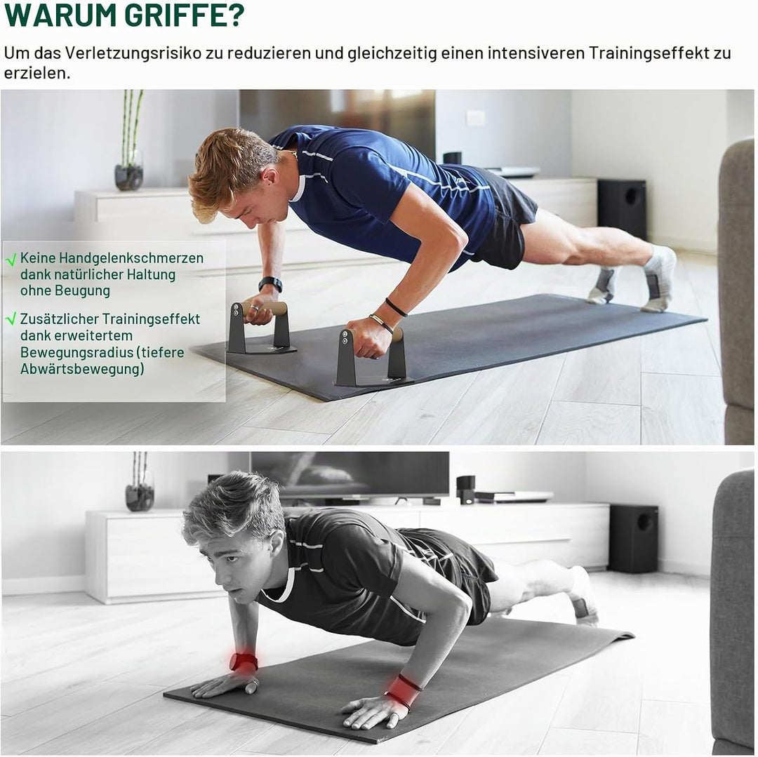 MonkeyTail Liegestützgriffe – Home Gym Ausrüstung für Push-Ups &amp; Armmuskeltraining – Schaumgriff (Sc