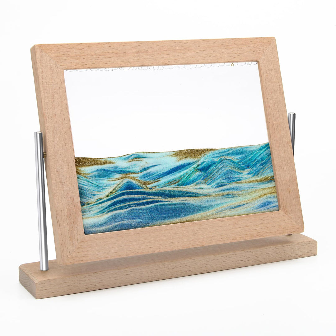 Coitak Bewegtes Sandkunstbild, dynamisches Sandbild, Desktop-Bewegliche Sandkunst für Heimdekoration