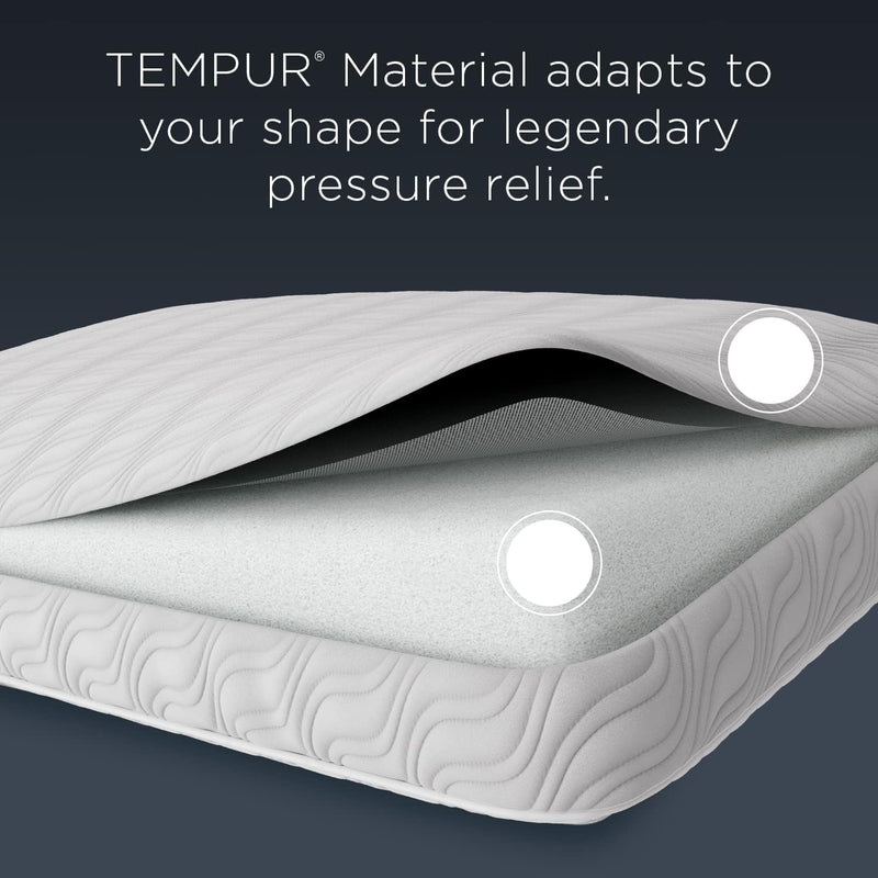 TEMPUR-PEDIC TEMPUR-Cloud ProHi Kissen, Memory-Schaumstoff, Weiss/opulenter Garten, King (Pack of 1)