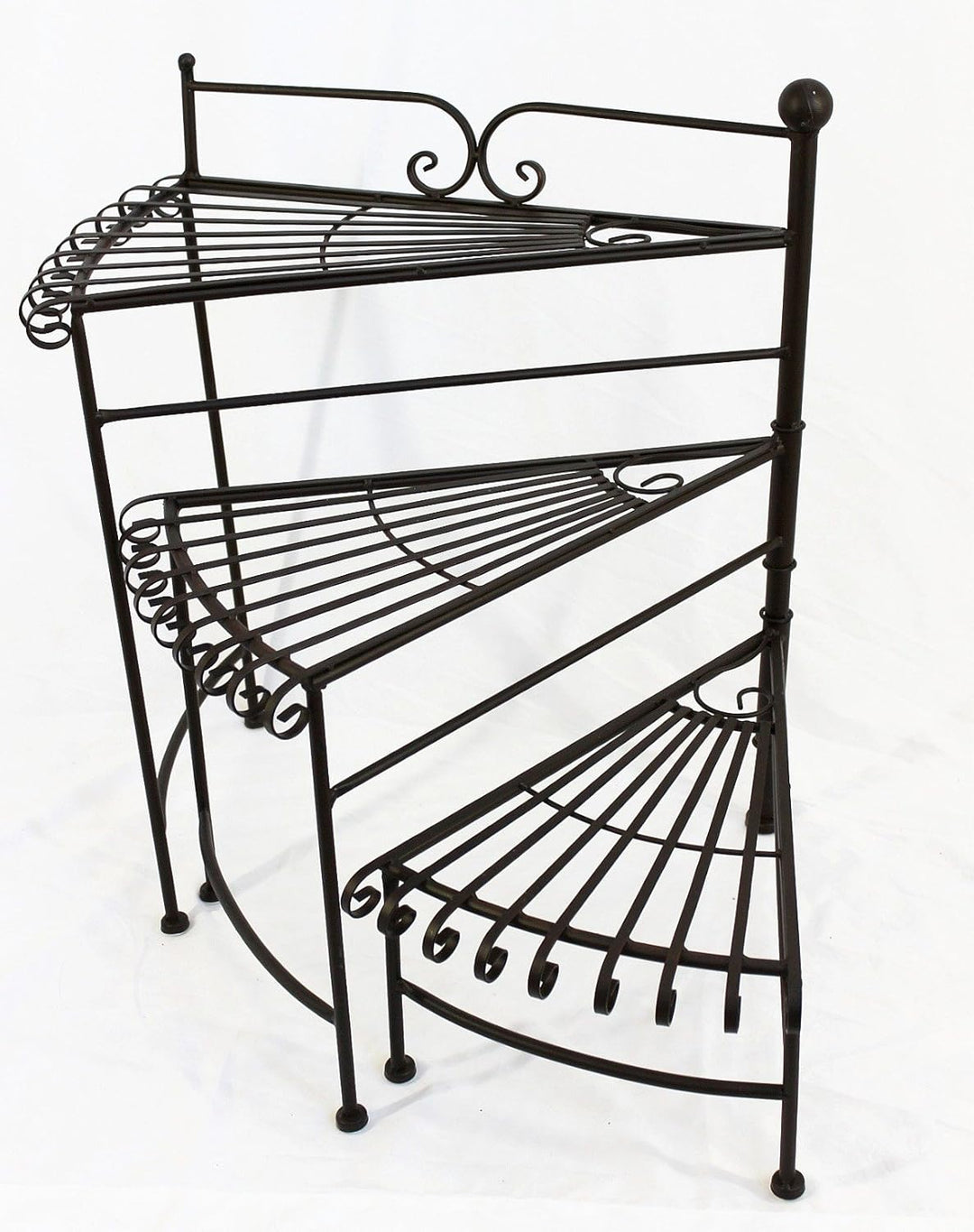 DanDiBo Blumentreppe Metall 64 cm Blumenständer mit 3 Ablagen DY11-12020 Pflanzenständer Blumenbank