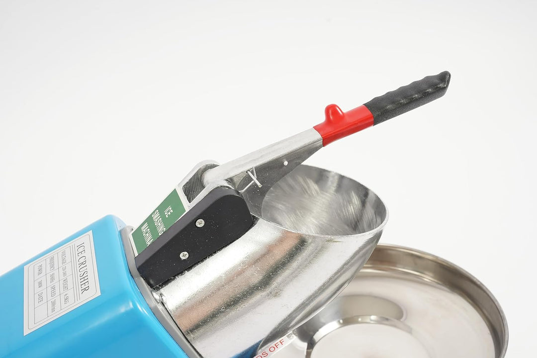 Elektrischer Ice Crusher, 380W Edelstahl-Eiszerkleinerer, Effizienter Slush Eis Maschine für Camping