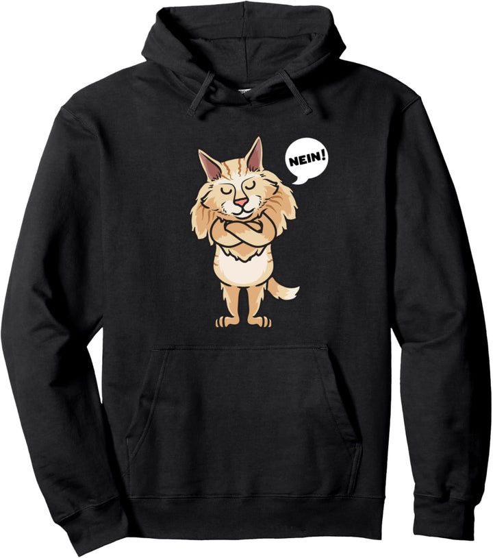 Sturer Maine Coon Katze lustig Kater Katzenfan Pullover Hoodie